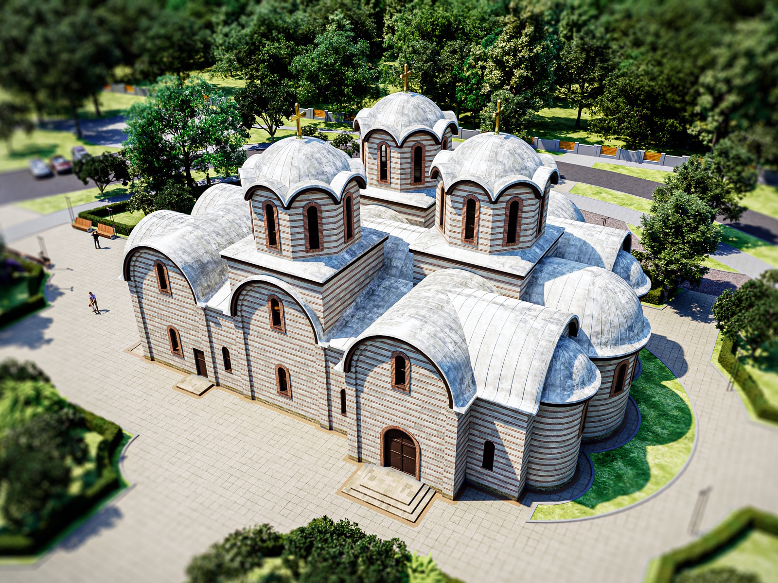 Праект храма свяціцеля Савы Сербскага