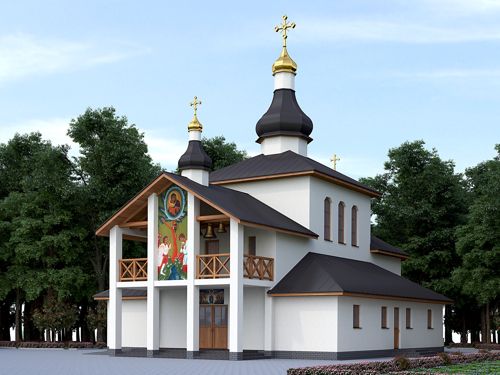 Праект храма абраза Божай Маці Жыровіцкі