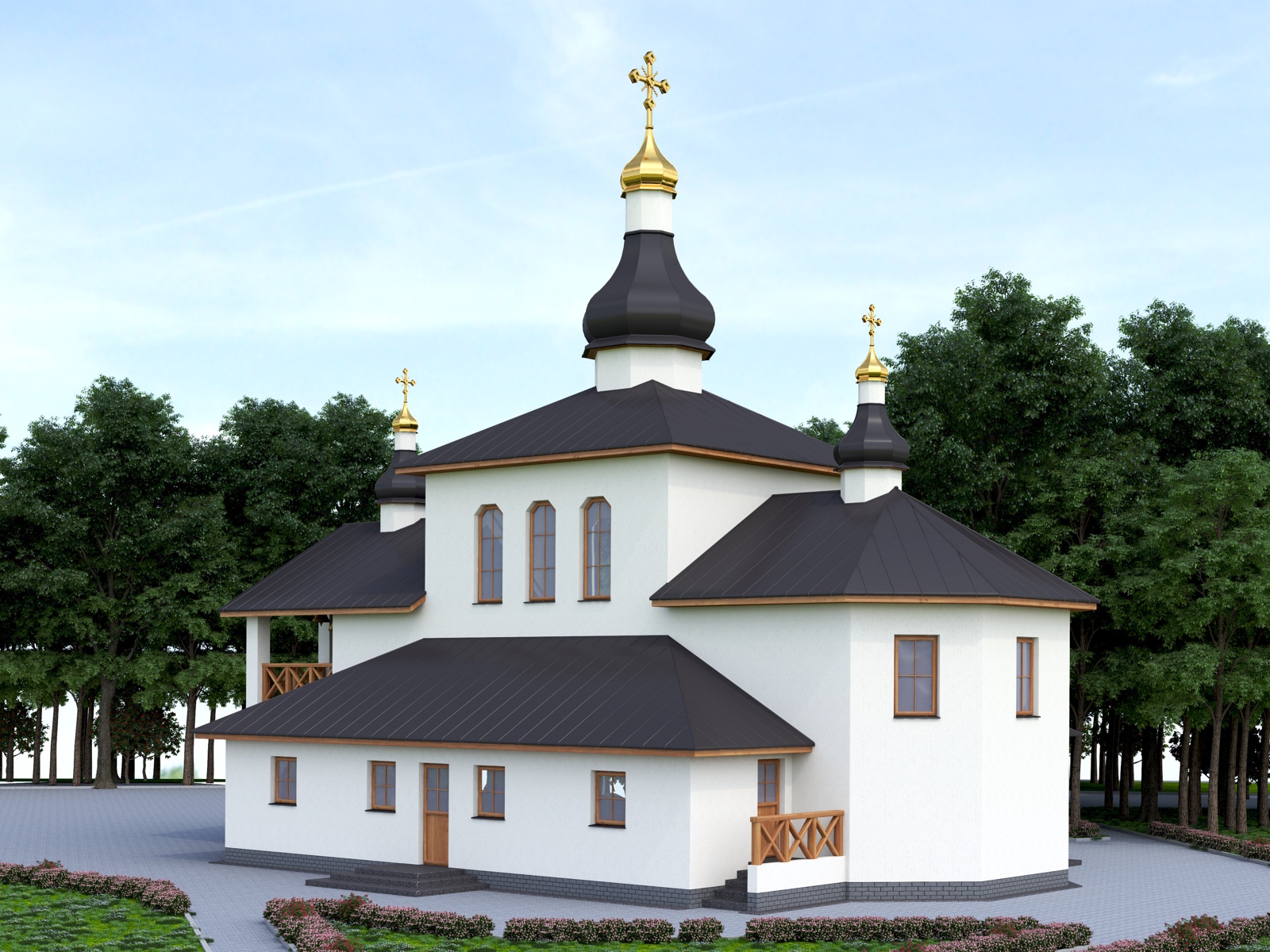 Праект храма абраза Божай Маці Жыровіцкі